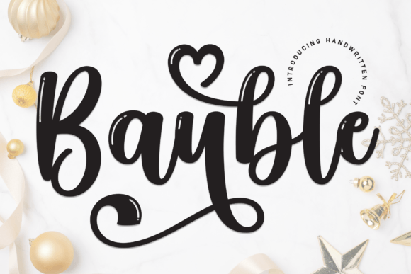 Bauble: A Handwritten Font That Breathes Life Into Design